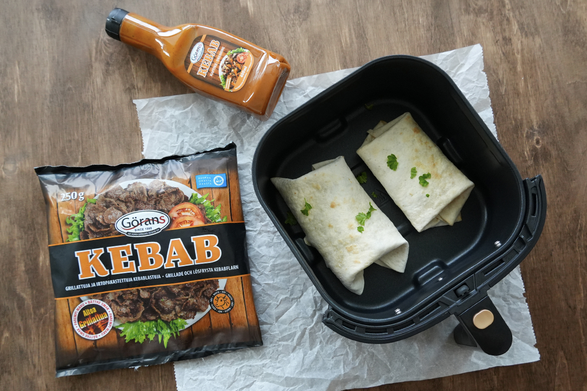Kebabwrap i airfryer